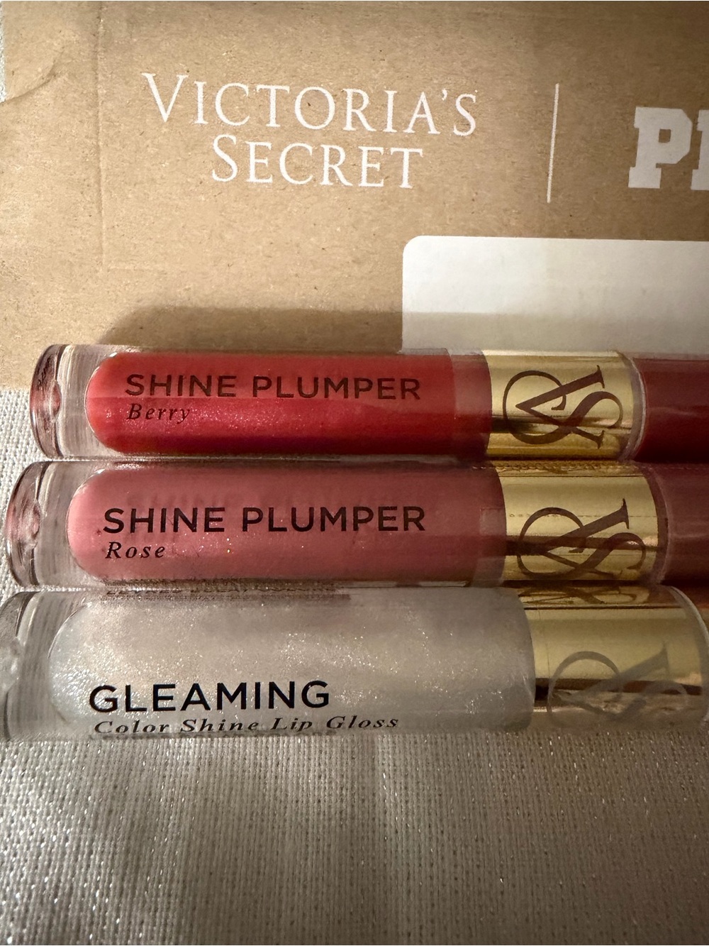 Victoria's Secret Shine Plumper & Gleaming Trio - Berry, Rose, Sparkle